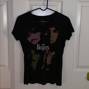 beatles v-neck t shirt